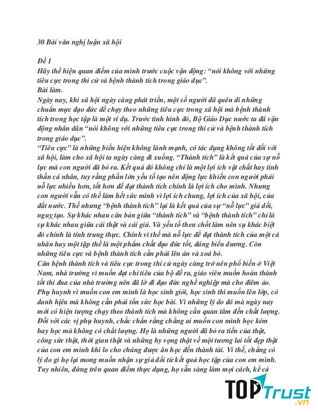 Hình thức mở bài gián tiếp