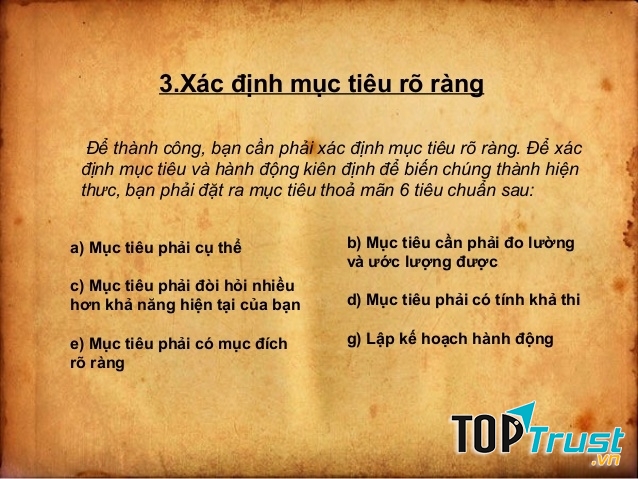 Đặt mục tiêu phấn đấu là cách làm mới mình và lên dây cót đi đến thành công.