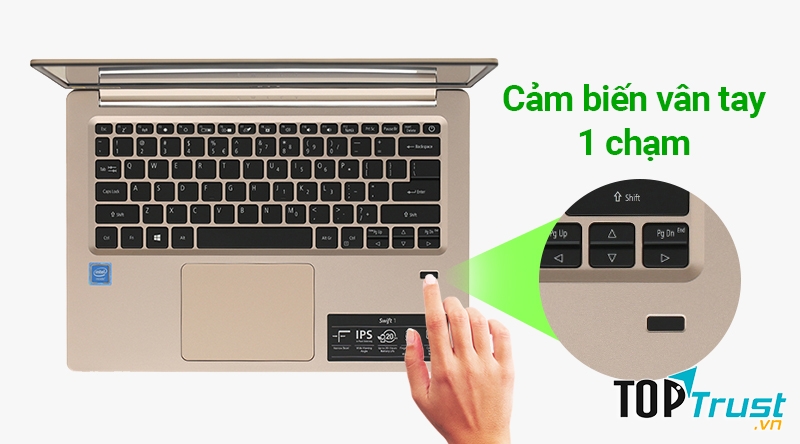 Laptop Acer Swift SF114 32 P8TS N5000/4GB/64GB/Win10 (NX.GXQSV.001)