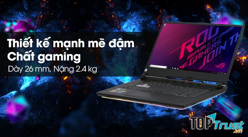 Laptop Asus Gaming ROG Strix G531G i7 9750H/8GB/512GB/4GB GTX1650/Win10 (AL017T)