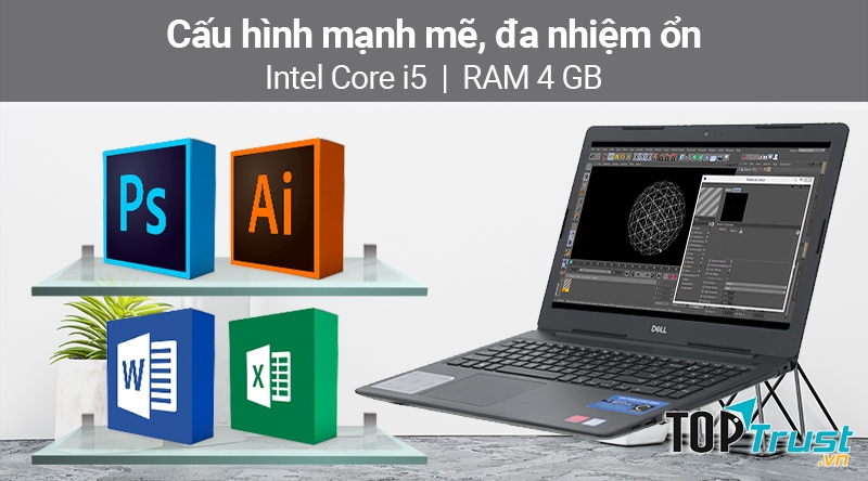 Laptop Dell Vostro 3580 i5 8265U/4GB/1TB/2GB AMD520/Win10 (P75F010V80I)