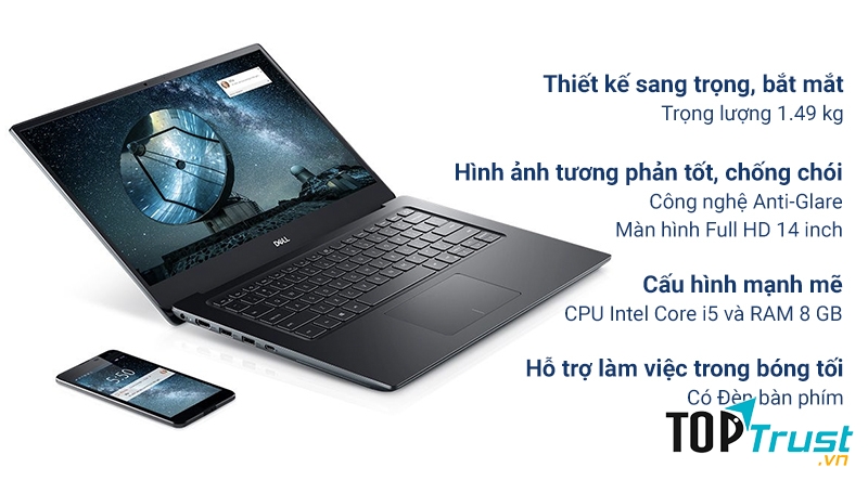 Laptop Dell Vostro 5490 i5 10210U/8GB/256GB/Win10 (V4I5106W)