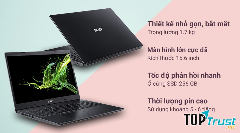 Laptop Acer Aspire A315 34 C2H9 N4000/4GB/256GB/Win10 (NX.HE3SV.005)