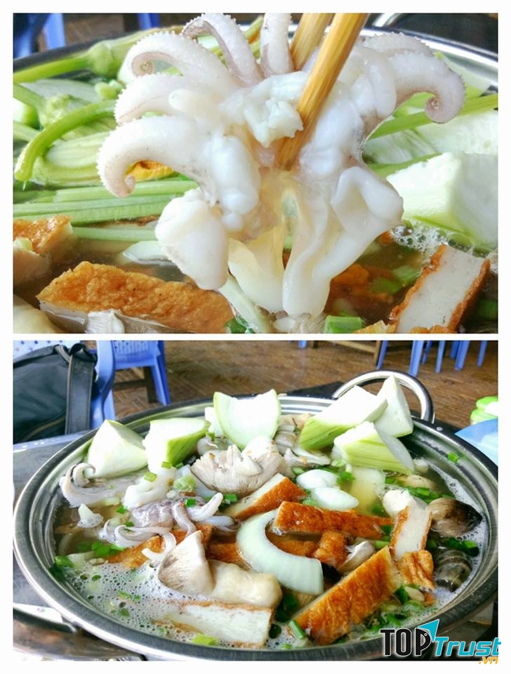 Lẩu cua đồng Cô Út nổi tiếng từ nhiều năm qua.