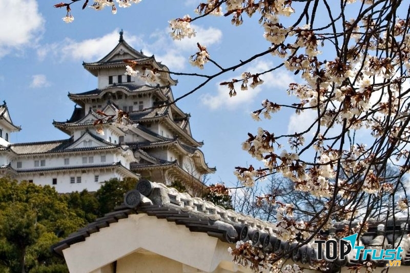 Vẻ thơ mộng của lâu đài Himeji