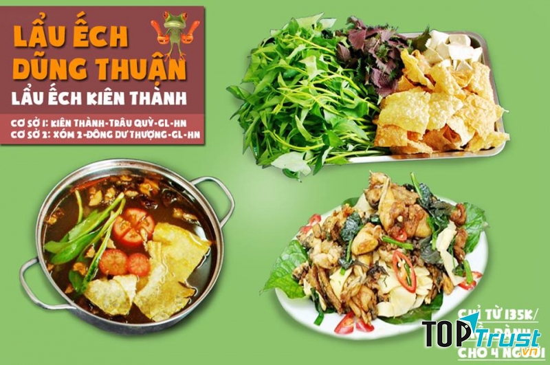 Combo lẩu ếch Dũng Thuận