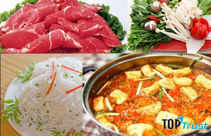 Lẩu riêu cua bắp bò