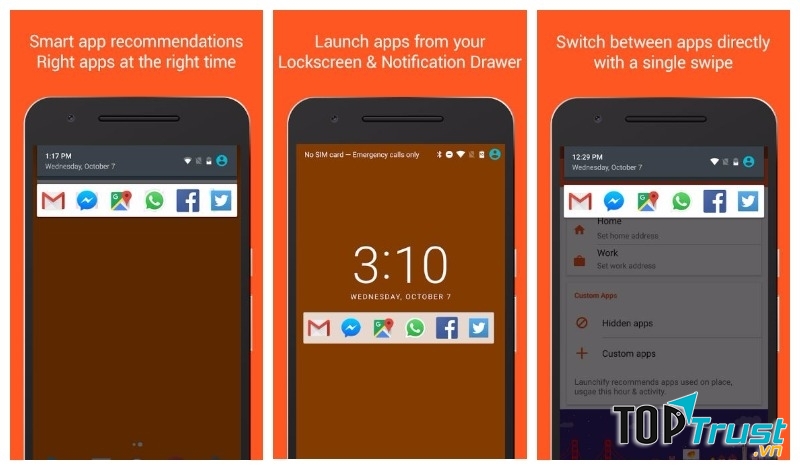 Giao diện ứng dụng Launchify