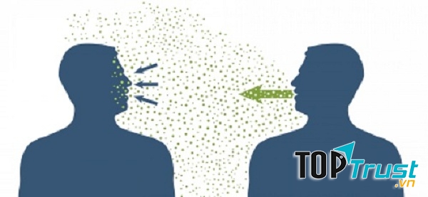 Lây nhiễm trực tiếp qua những giọt bắn