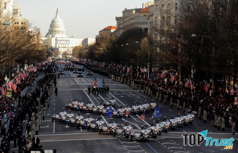 Đoàn diễu hành trong lễ nhậm chức của ông Obama ngày 20/1/2013