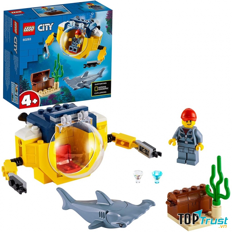 Tàu Ngầm Mini Truy Tìm Kho Báu LEGO CITY - 60263