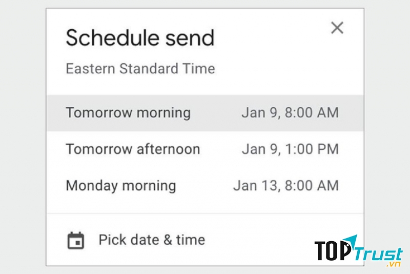 Lên lịch gửi email