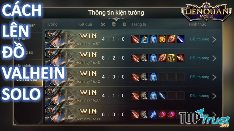 Lên trang bị thật chuẩn với mỗi tướng