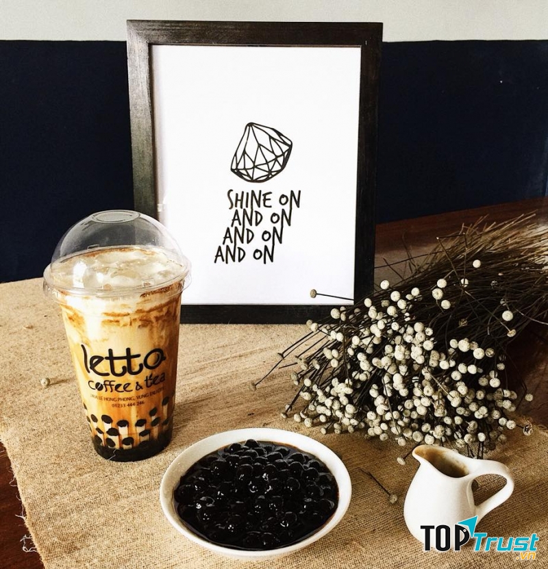 Sữa tươi trân châu đường đen tại LETTO rất được ưa thích