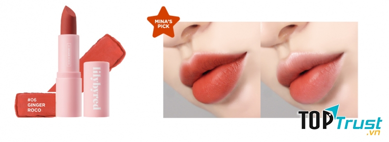 Lilybyred Mood Cinema Matte Ending Lipstic Ginger Roco