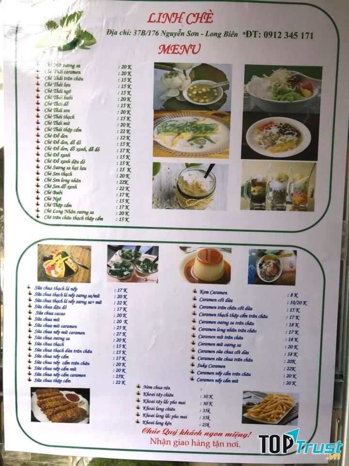 Menu quán