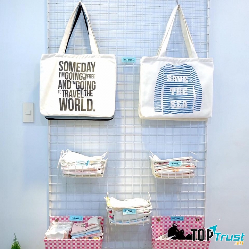 Túi 2 quai đeo, có dây kéo - Tote Bag tại Linlin canvasbag có giá: 170.000 VNĐ