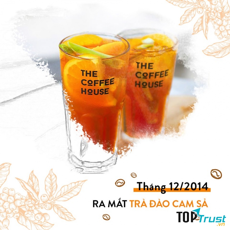 Trà đào cam sả của quán The Coffee House ra mắt khách hàng từ 2014