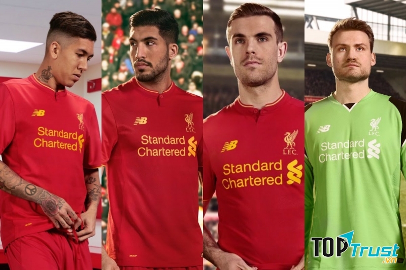 Áo thi đấu sân nhà của Liverpool