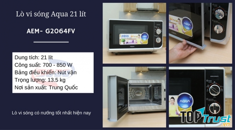 Lò vi sóng Aqua AEM- G2064FV 21 lít