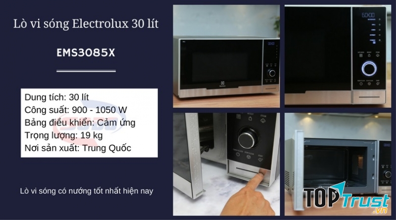 Lò vi sóng Electrolux EMS3085X 30 lít