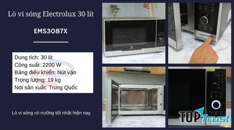 Lò vi sóng Electrolux EMS3087X 30 lít