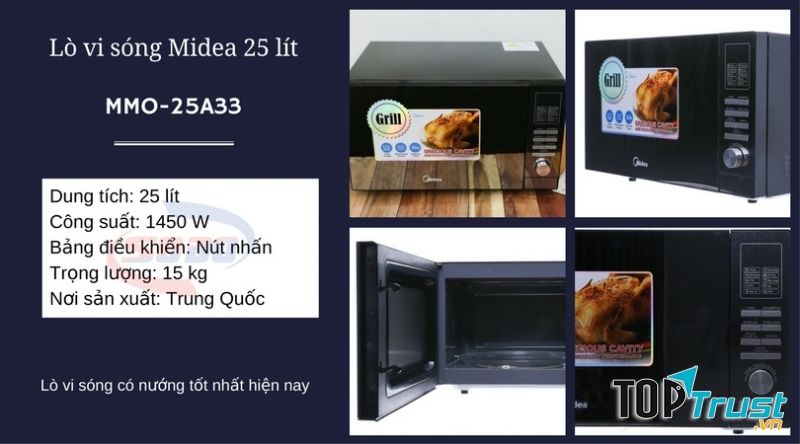 Lò vi sóng Midea MMO-25A33 25 lít