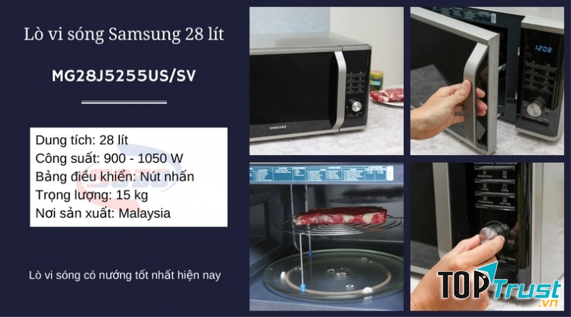 Lò vi sóng Samsung MG28J5255US/SV 28 lít