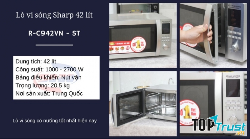 Lò vi sóng Sharp R-C942VN – ST 42 lít