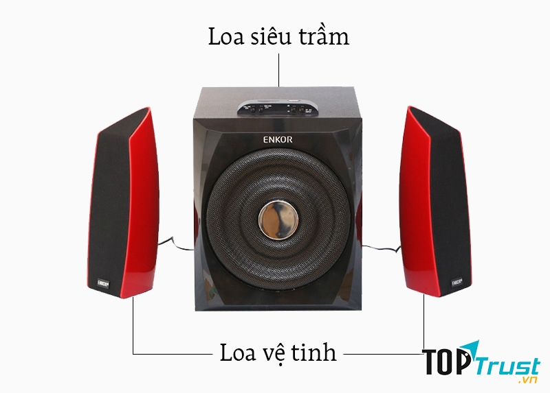 Loa vi tính Bluetooth Enkor F200 - 2.1