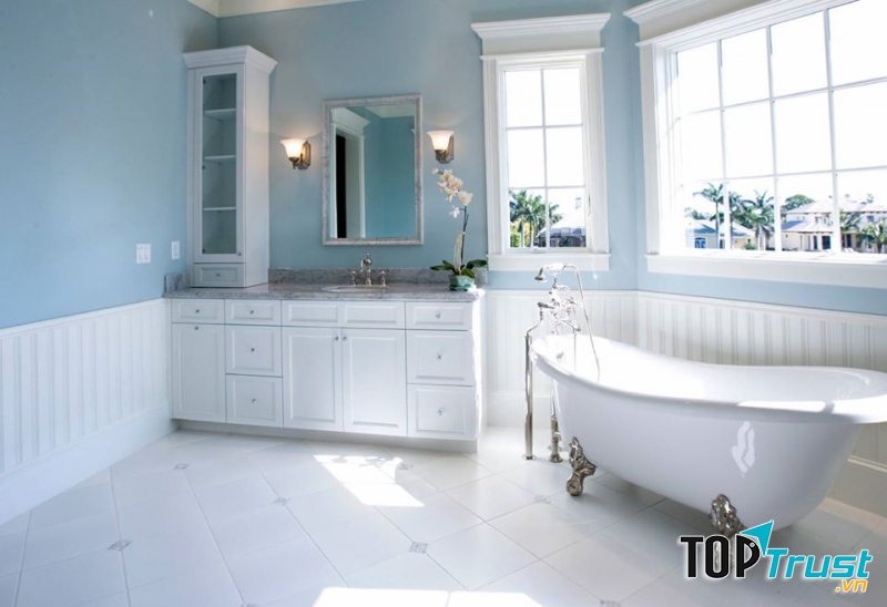 Loại bỏ cặn bã xà bông trong bồn tắm