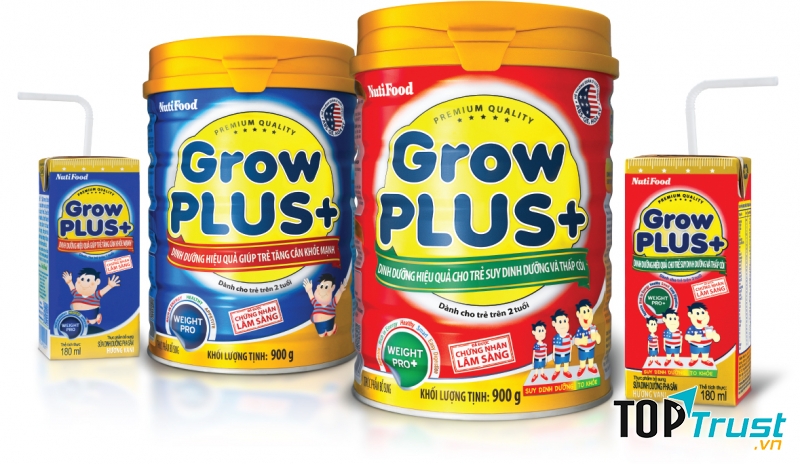 Sữa bột Nutifood Grow Plus + tăng cân