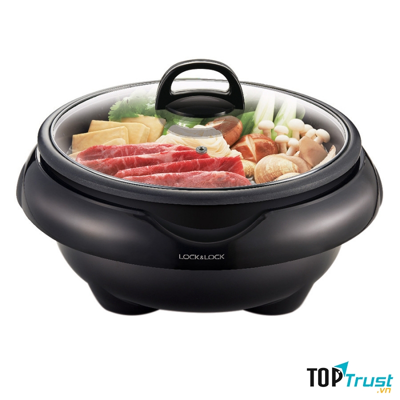 Nồi Lẩu Điện Đa Năng Lock&Lock EJP331BLK thiết kế đẹp mắt và sang trọng