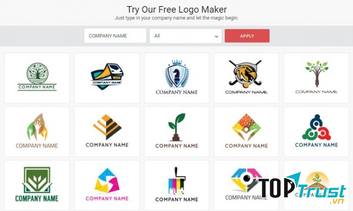 Bạn có thể tùy ý lựa chọn logo theo sở thích của mình
