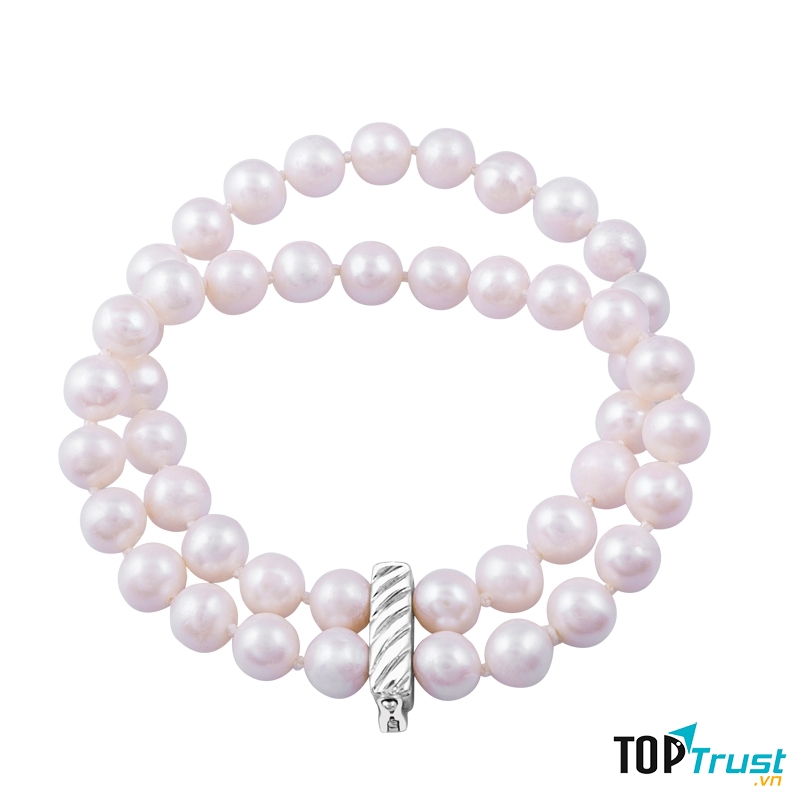 Chuỗi vòng tay nước ngọt móc bạc (hình ảnh lấy từ website của Long Beach Pearl)