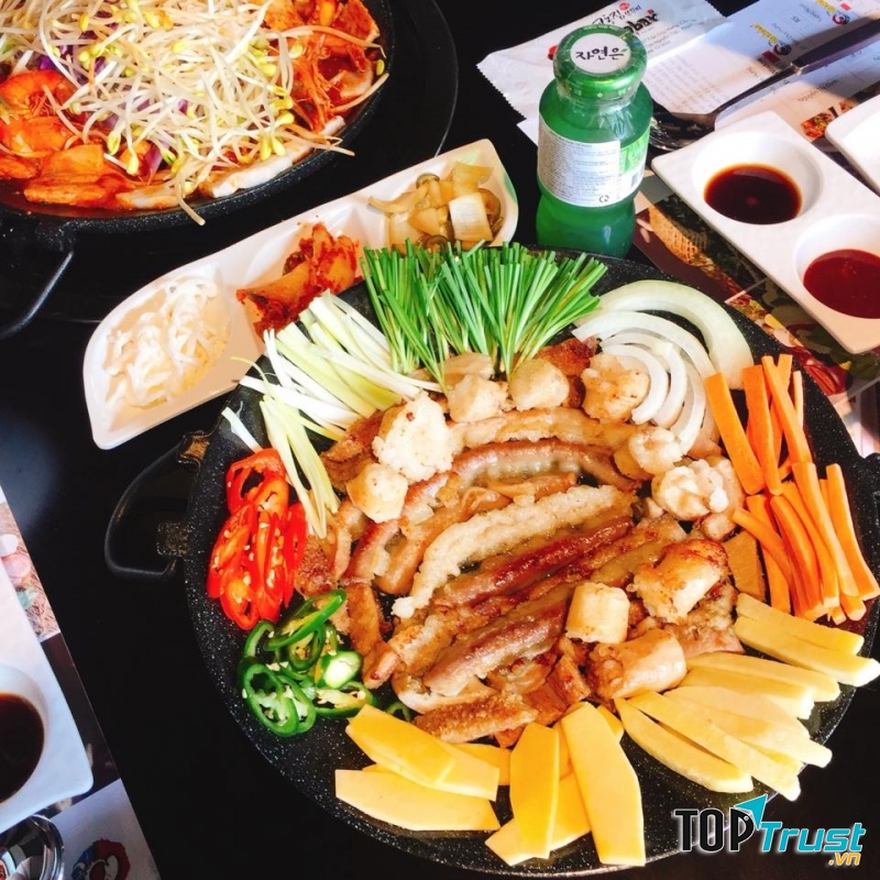 Lòng bò xào Hàn Quốc