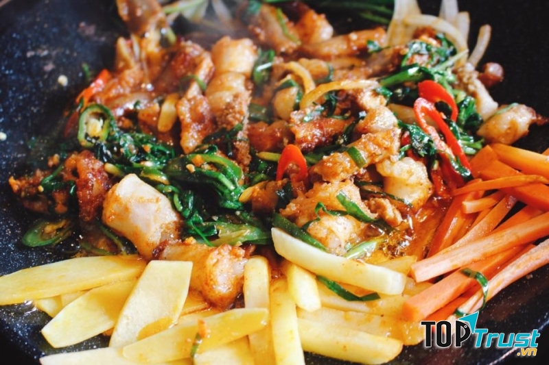 Lòng bò xào Hàn Quốc