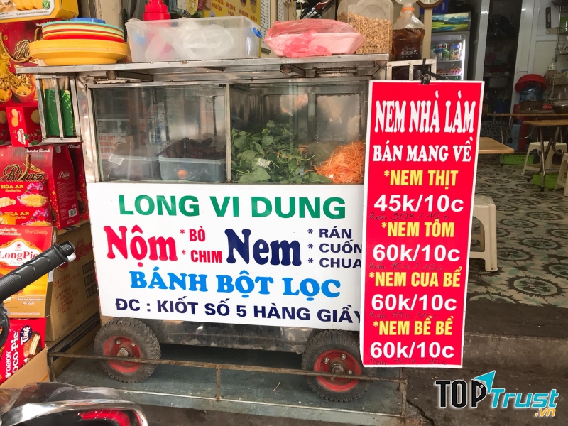 Long Vi Dung - Nộm Thịt Bò Khô - Hàng Giầy