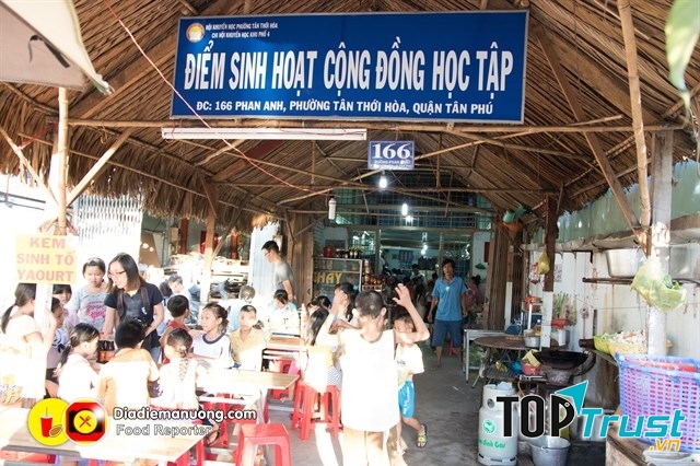 Điểm học tập của lớp học tình thương Hòa Hảo