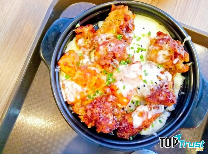 Gà phủ phô mai béo ngậy