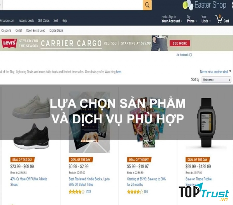 Lựa chọn sản phẩm và dịch vụ phù hợp