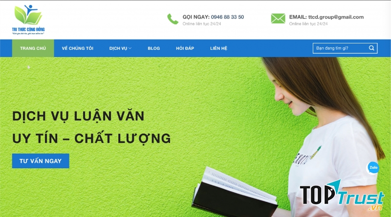 Trithuccongdong.net sẽ giúp bạn hoàn thiện xuất sắc với các bài luận văn thạc sĩ, tiến sĩ