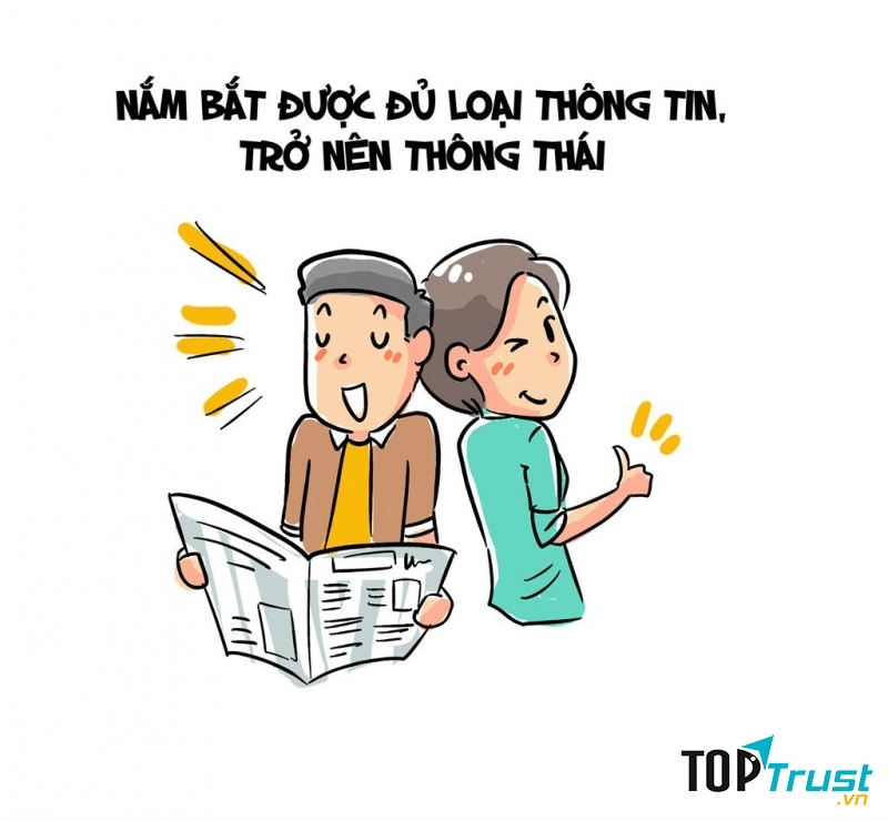 Những người giàu có kiến thức sâu rộng vì họ luôn cập nhật thông tin