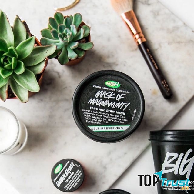 Lush Mask Of Magnaminty là dòng sản phẩm mặt nạ dành cho da dầu và da mụn