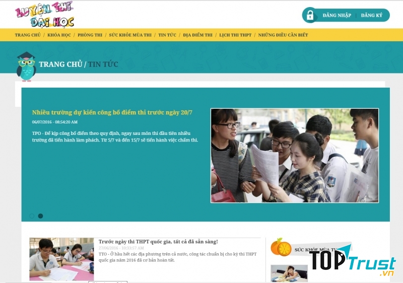 Trang tin tức của Luyenthi.duytan.edu.vn