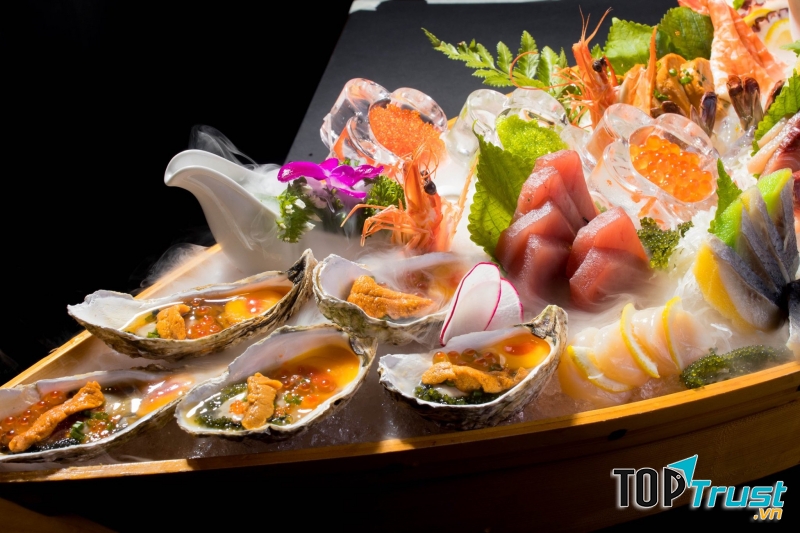 Đến với nhà hàng M. Sushi & Grill thực khách sẽ được thoả sức lựa chọn các món nướng đa dạng từ thịt bò, hải sản…