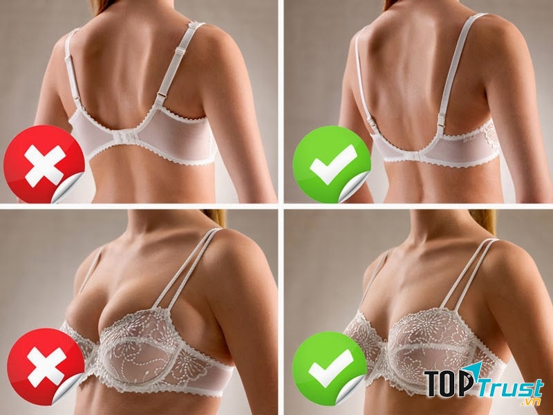 Mặc áo ngực không đúng size
