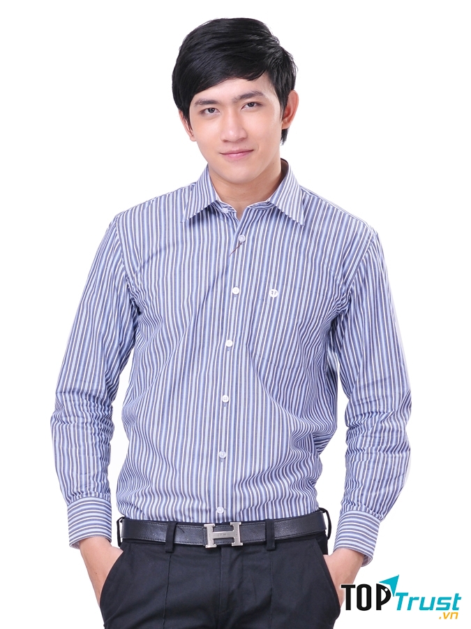 Áo sơ mi kẻ sọc dọc sẽ đem lại hiệu quả hoàn hảo nhất cho bạn nam đấy