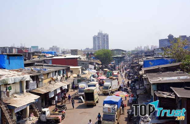 Khu ổ chuột Maharashtra ở Ấn Độ