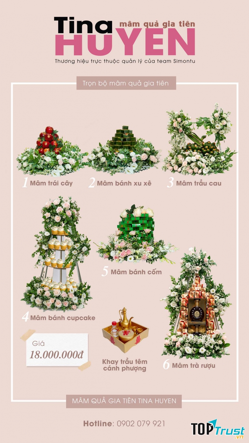 Mâm Quả Gia Tiên Tina Huyen